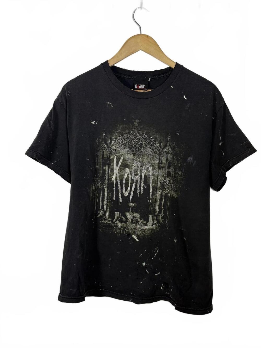 Vintage Korn T-shirt Take a Look in The Mirror Graphic Band Tee Giant Tag Large